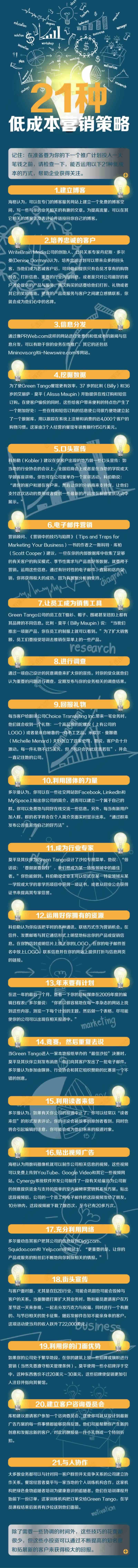 21種低成本營銷策略