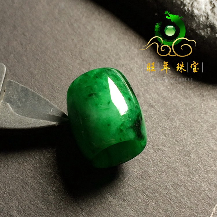 緬甸正品天然A翡翠路路通吊墜祖母綠花青翡翠轉(zhuǎn)運(yùn)桶珠掛件男女款