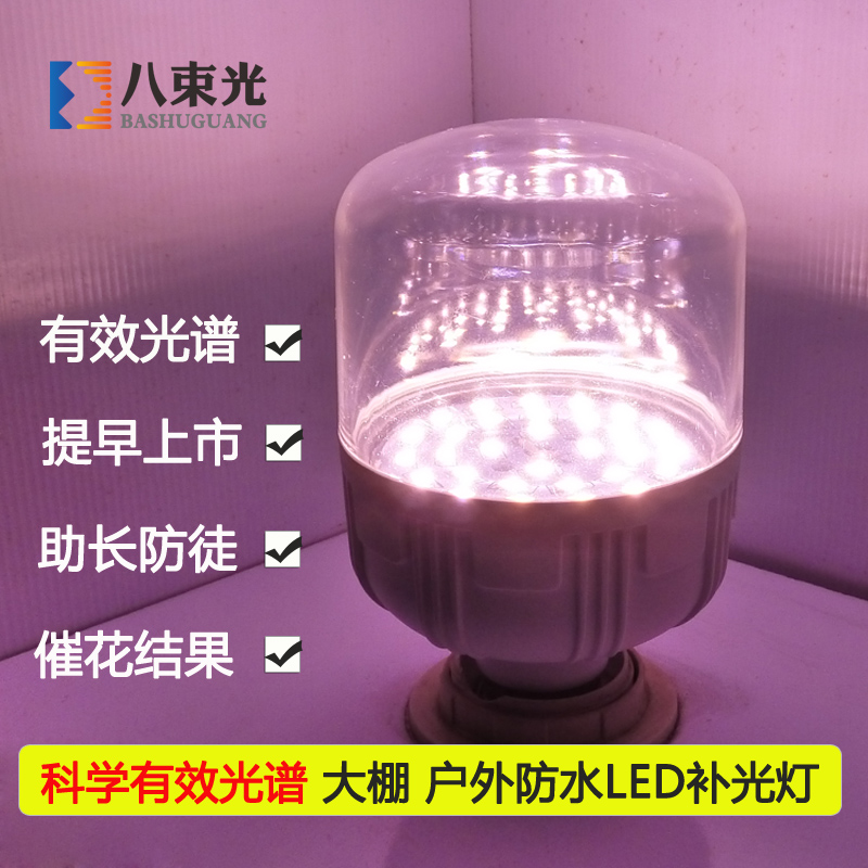 led植物生長燈多肉植物全光譜補光燈大棚戶外防水燈泡防徒上色